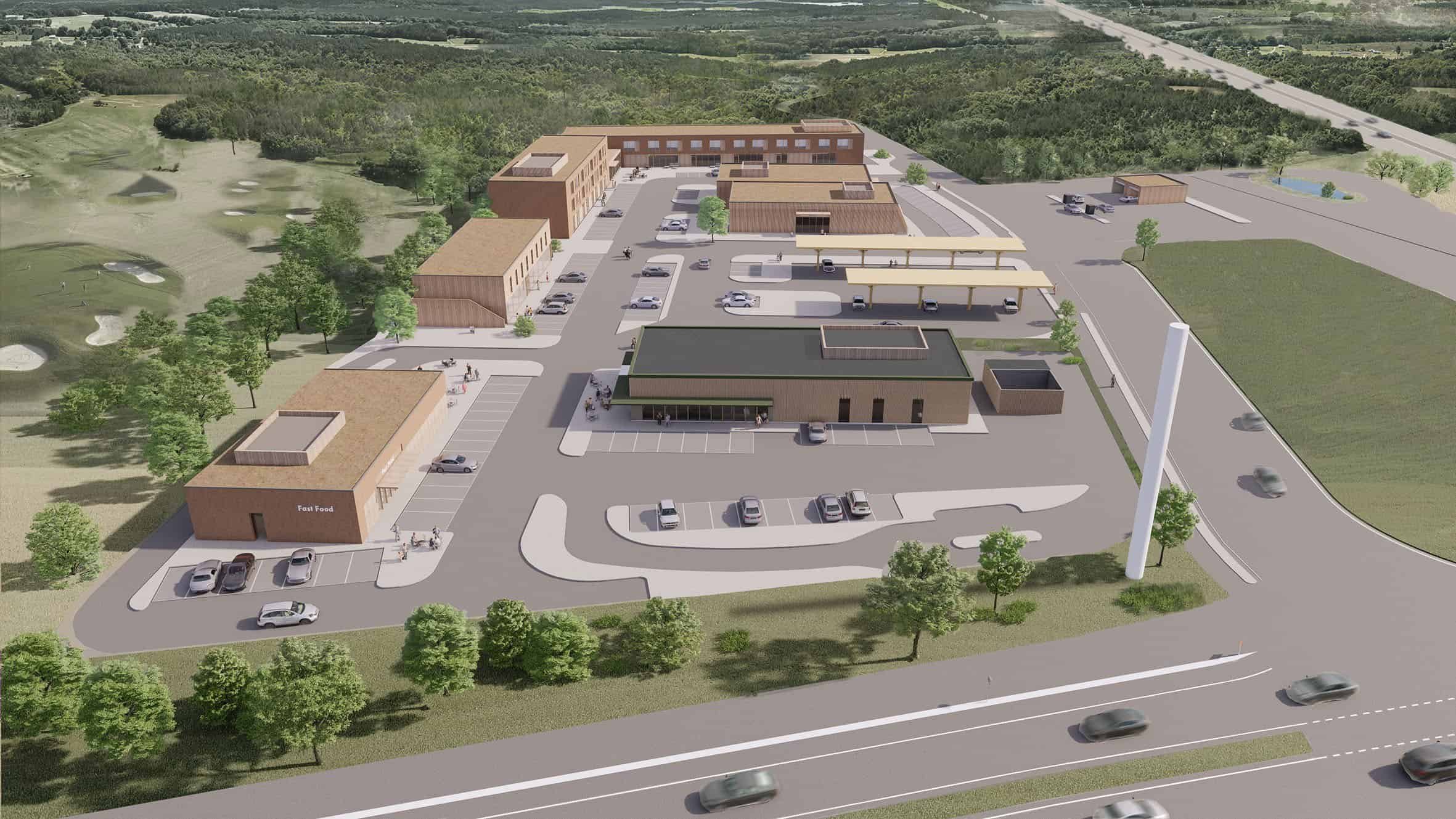 Byggeriet af stort motorvejscenter ’Stop 37 Rønnede’ er skudt godt i gang